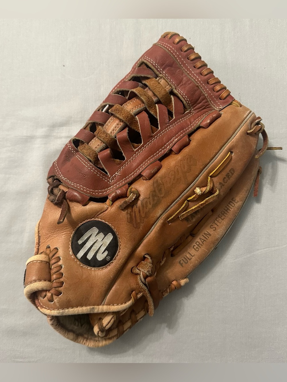 Vintage MacGregor MG 75 Baseball Softball Glove Spiral Web Steerhide RHT